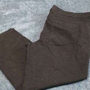 Time and Tru Black Mid-Rise Straight Jeans XXL